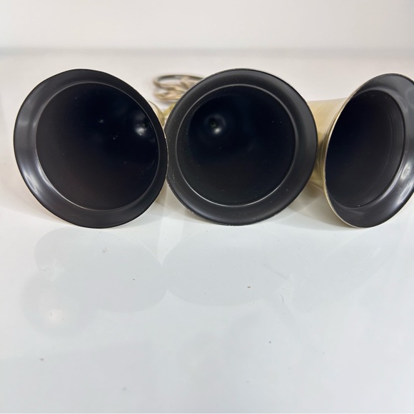 Christmas Brass Poinsettia And 3 Bells Decor - Picture 5 of 9